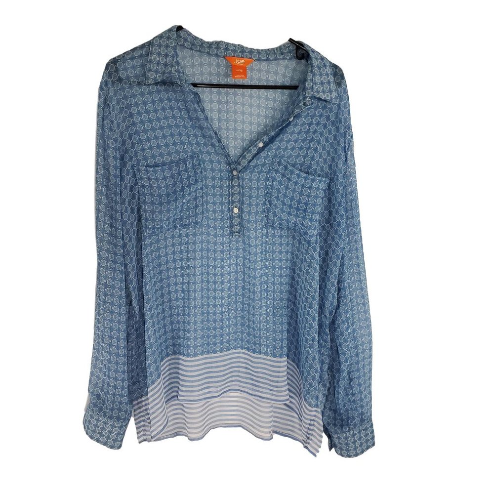 Boho Chic Sheer Joe Fresh Hi-Lo Top Sz XL